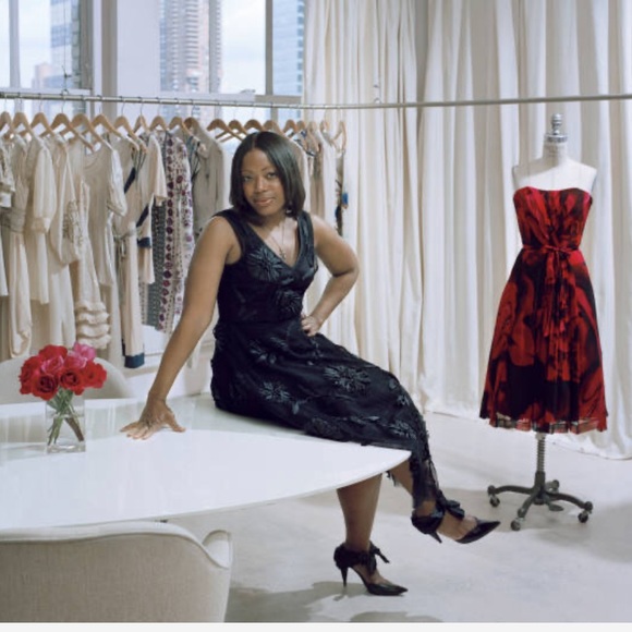 TRACY REESE -RARE- Silk Dress, retro inspired SIZE 8 - Picture 12 of 13